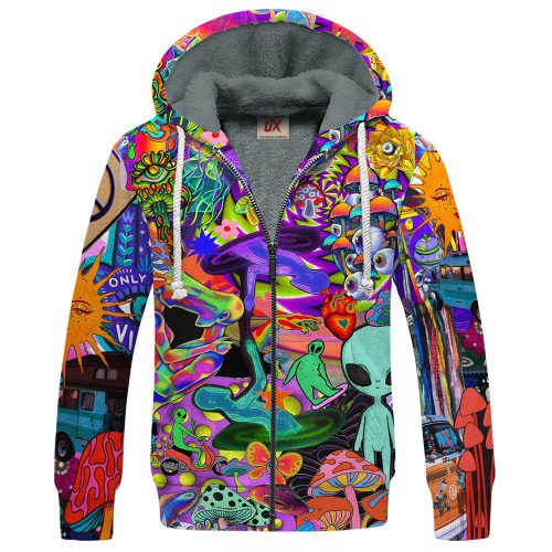 HIPPIE HBLTHI49 Premium Heavy Fleece Zip Hoodie