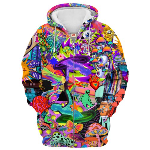 HIPPIE HBLTHI49 Premium Microfleece Zip Hoodie