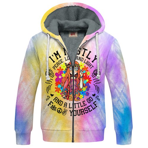 HIPPIE TTHI134 Premium Heavy Fleece Zip Hoodie