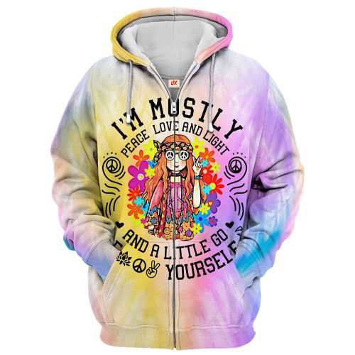 HIPPIE TTHI134 Premium Microfleece Zip Hoodie