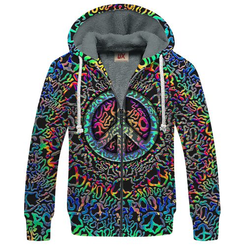 HIPPIE TTHI141 Premium Heavy Fleece Zip Hoodie