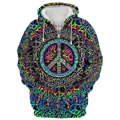 HIPPIE TTHI141 Premium Microfleece Zip Hoodie