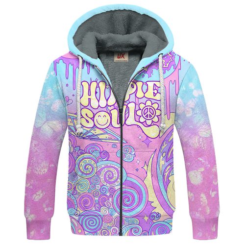 HIPPIE HBLTHI51 Premium Heavy Fleece Zip Hoodie