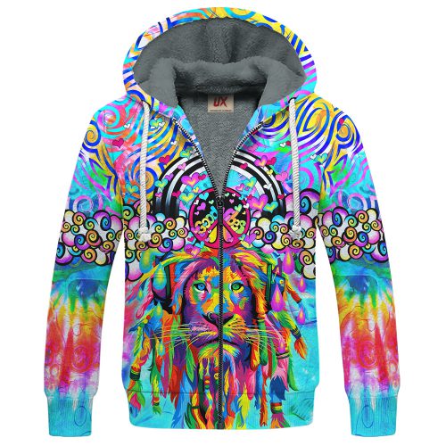 HIPPIE HBLTHI53 Premium Heavy Fleece Zip Hoodie