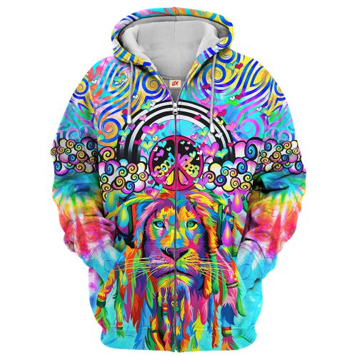 HIPPIE HBLTHI53 Premium Microfleece Zip Hoodie