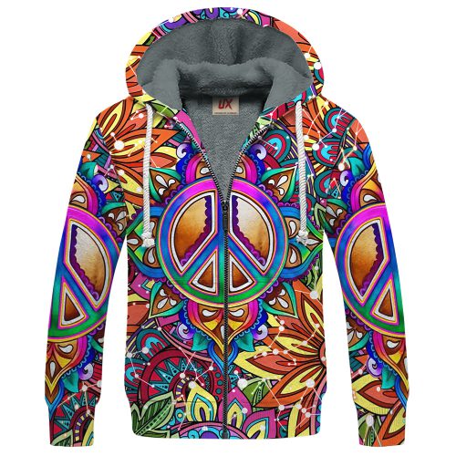 HIPPIE HBLTHI55 Premium Heavy Fleece Zip Hoodie