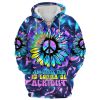 HIPPIE HBLTHI74 Premium Microfleece Zip Hoodie