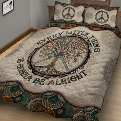 Hippie LSNHI04BD Premium Quilt Bedding Set
