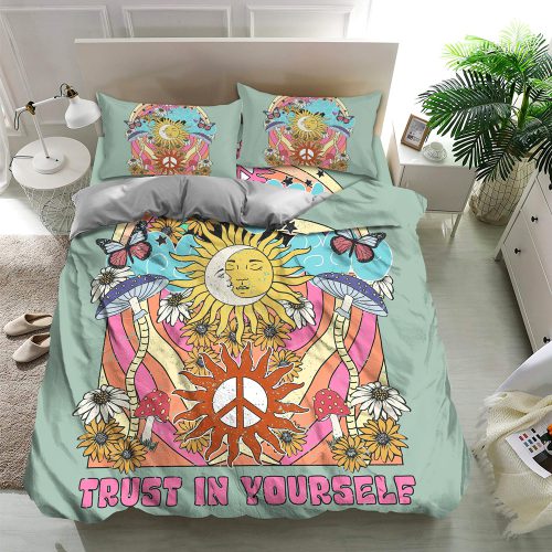 Hippie LSNHI12BD 4pcs Premium Bedding Set