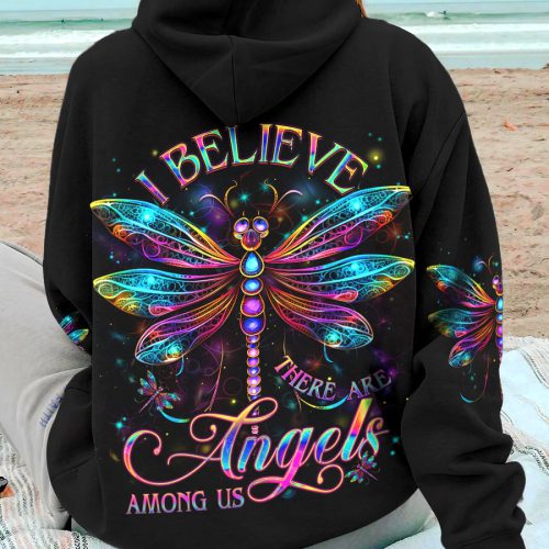 HIPPIE  SPIRIT OF A DRAGONFLY Premium Microfleece Hoodie