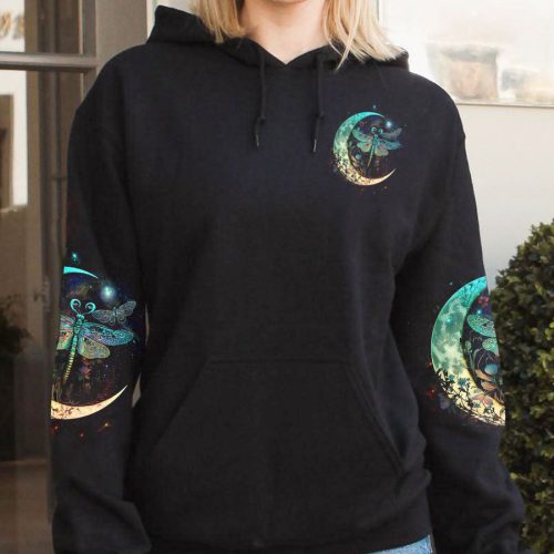 HIPPIE FLY ME TO THE MOON Premium Microfleece Hoodie