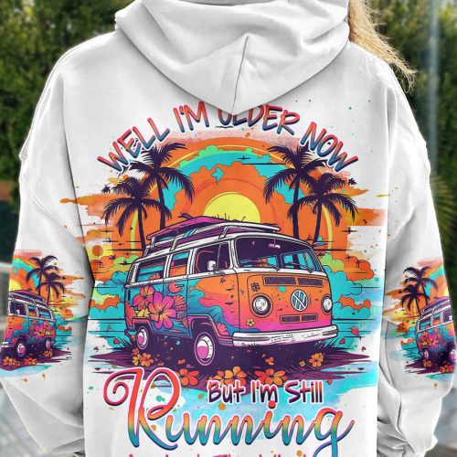 HIPPIE RUNNIN' AGAINST THE WIND Premium Microfleece Hoodie