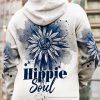 HIPPIE THE EYES ARE USELESS WHEN THE MIND IS BLIND Premium Microfleece Hoodie