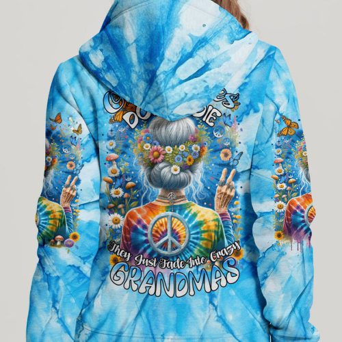 HIPPIE OLD HIPPIES TIE DYE Premium Microfleece Hoodie