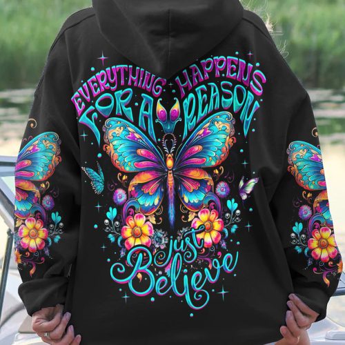 HIPPIE JUST BELIEVE Premium Microfleece Hoodie