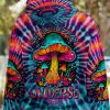 HIPPIE RUNNING AGAINST THE WIND TIE DYE Premium Microfleece Hoodie