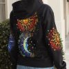 HIPPIE HERE COMES THE SUN TIE DYE Premium Microfleece Hoodie