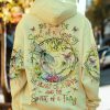 HIPPIE  JUST BREATHE DRAGONFLY Premium Microfleece Hoodie