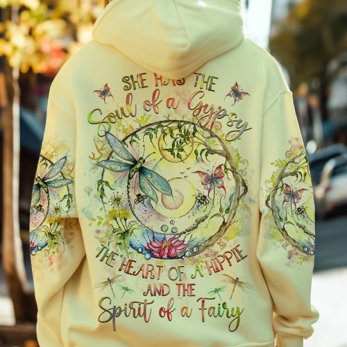 HIPPIE HERE COMES THE SUN TIE DYE Premium Microfleece Hoodie