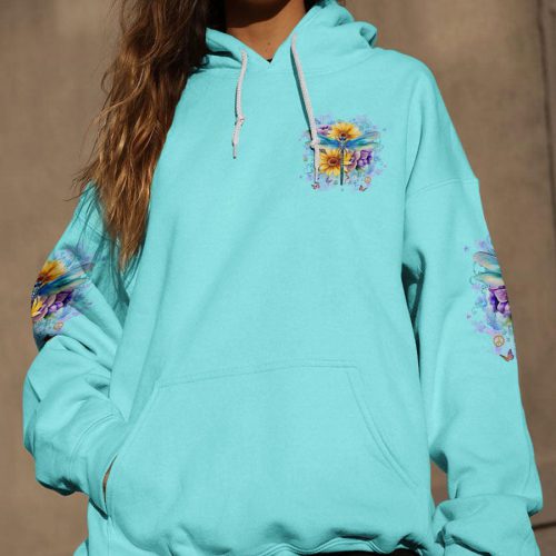 HIPPIE  JUST BREATHE DRAGONFLY Premium Microfleece Hoodie