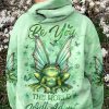 HIPPIE RUNNING AGAINST THE WIND Premium Microfleece Hoodie