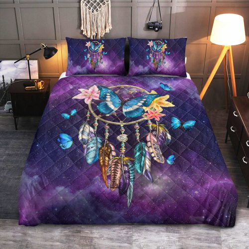 Deam Cather - Butterfly, Hippie Quilt Bedding Sets