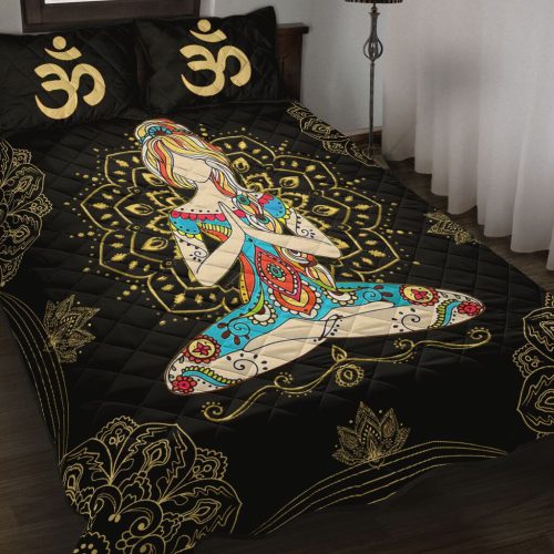 Yoga Symbol Mandala - Bed Set - Love Quilt Bedding Set