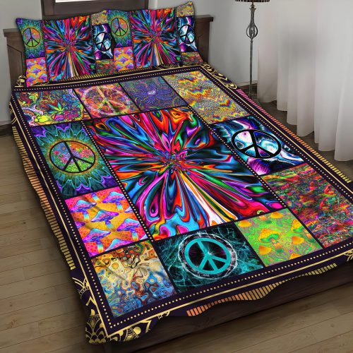 Hippie Premium Quilt Bedding Set HBLHIBD12