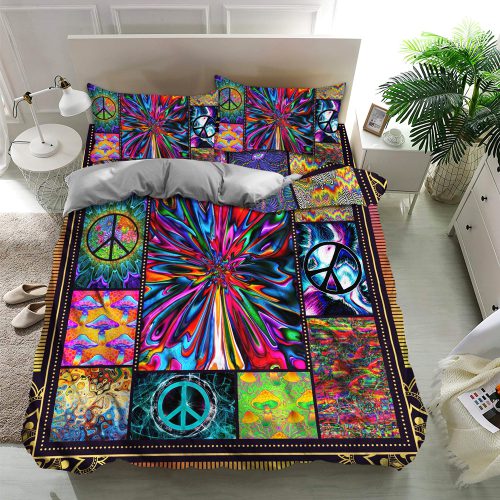 Hippie Premium Quilt Bedding Set HBLHIBD12