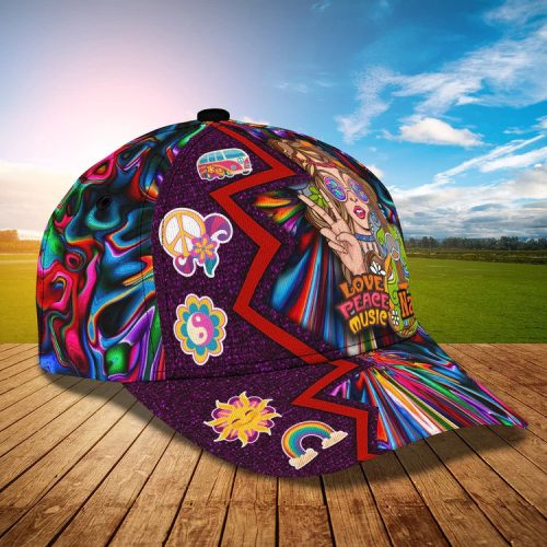 Custom Hippie Music Premium Cap
