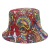 Hippie Mushroom Premium Bucket Hat All Over Print